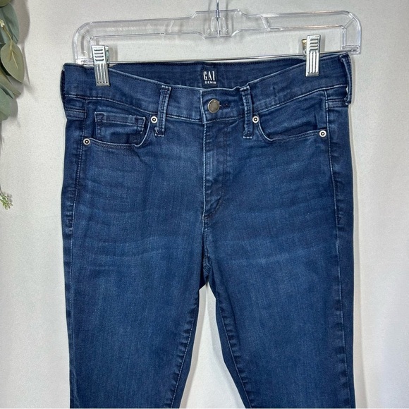 GAP | True Skinny Jeans Mid Rise Dark Wash Denim Blue Women’s Size 4/27P - Picture 3 of 13